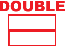 TRADER STALL - DOUBLE FRONT AND BACK (1 FRONT, 1 BACK)